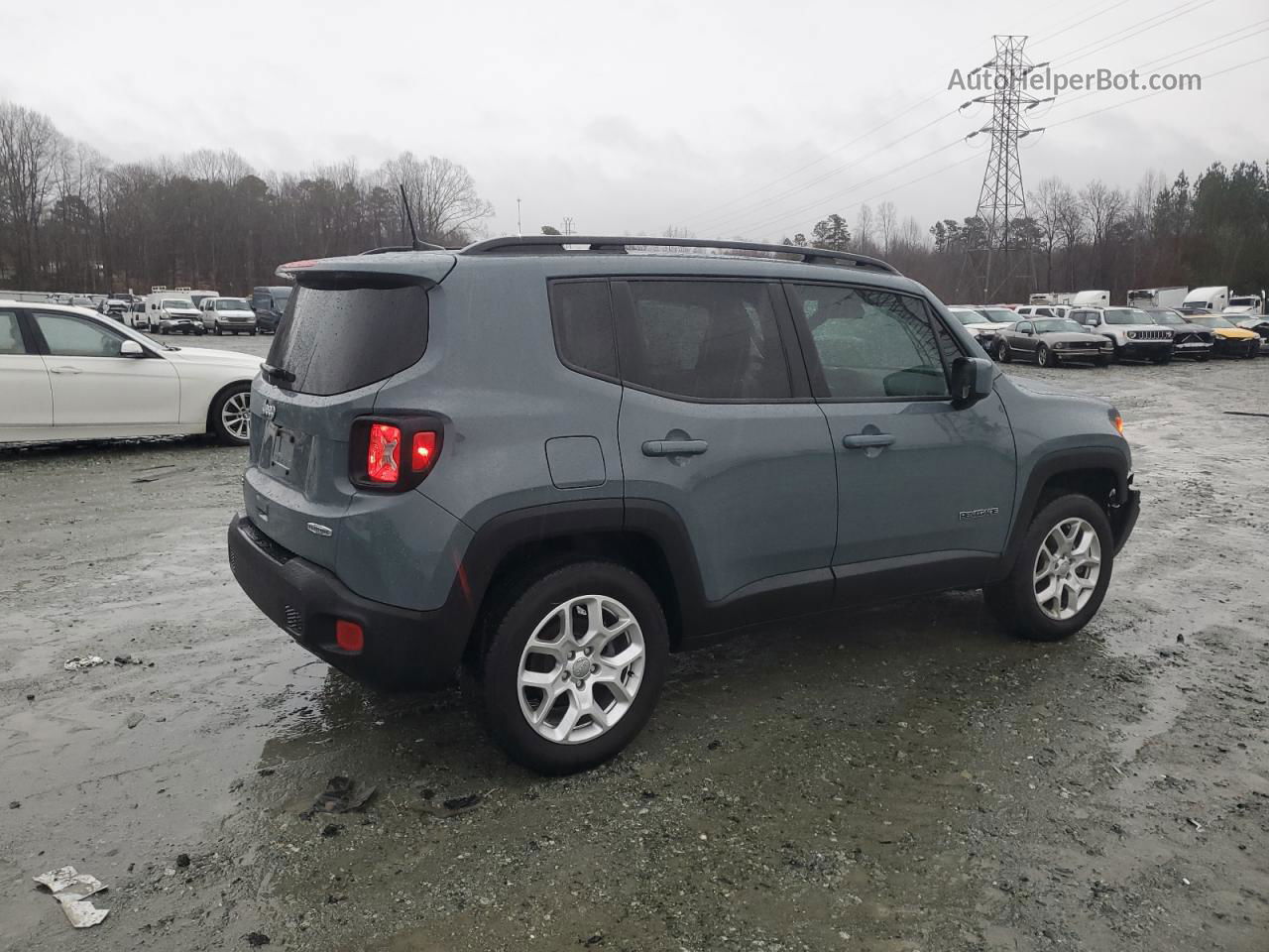 2018 Jeep Renegade Latitude Серый vin: ZACCJBBB0JPJ30499