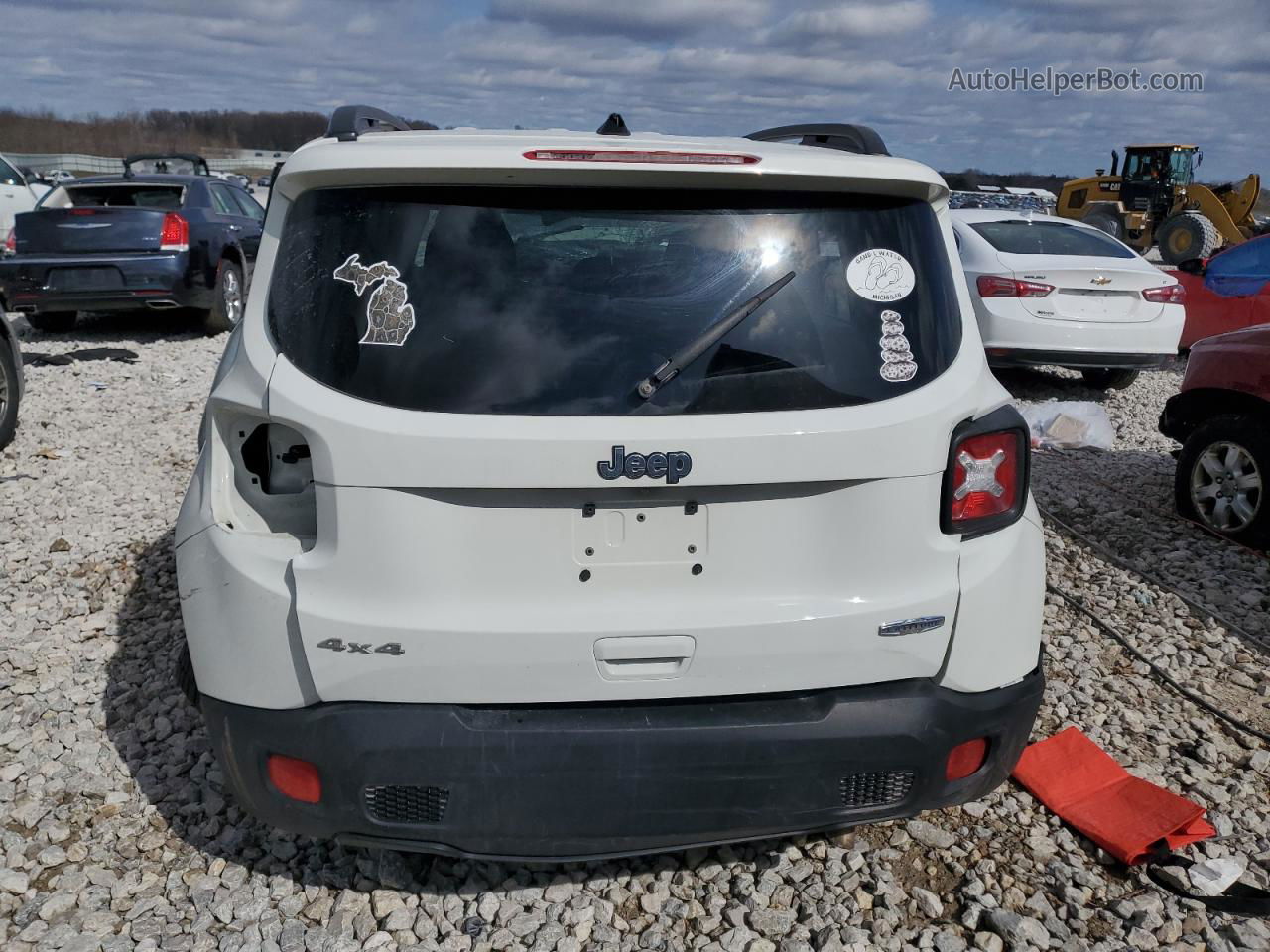 2018 Jeep Renegade Latitude White vin: ZACCJBBB0JPJ32513