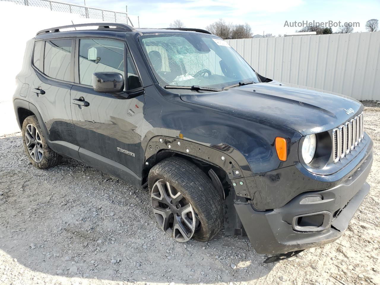 2017 Jeep Renegade Latitude Черный vin: ZACCJBBB1HPF56327