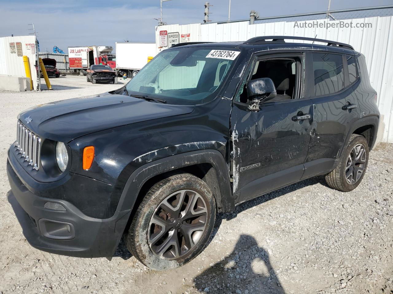 2017 Jeep Renegade Latitude Черный vin: ZACCJBBB1HPF56327