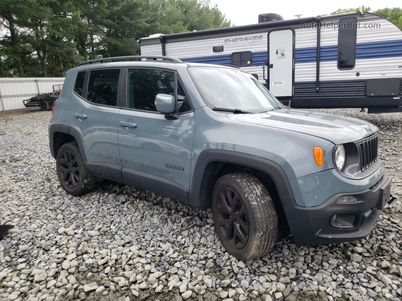 2017 Jeep Renegade Latitude Серый vin: ZACCJBBB1HPF90736