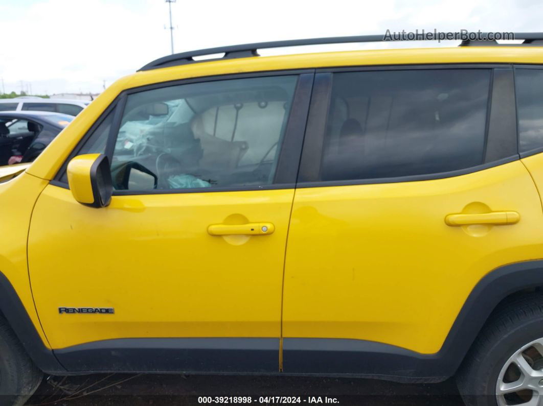 2017 Jeep Renegade Latitude 4x4 Yellow vin: ZACCJBBB1HPF99582