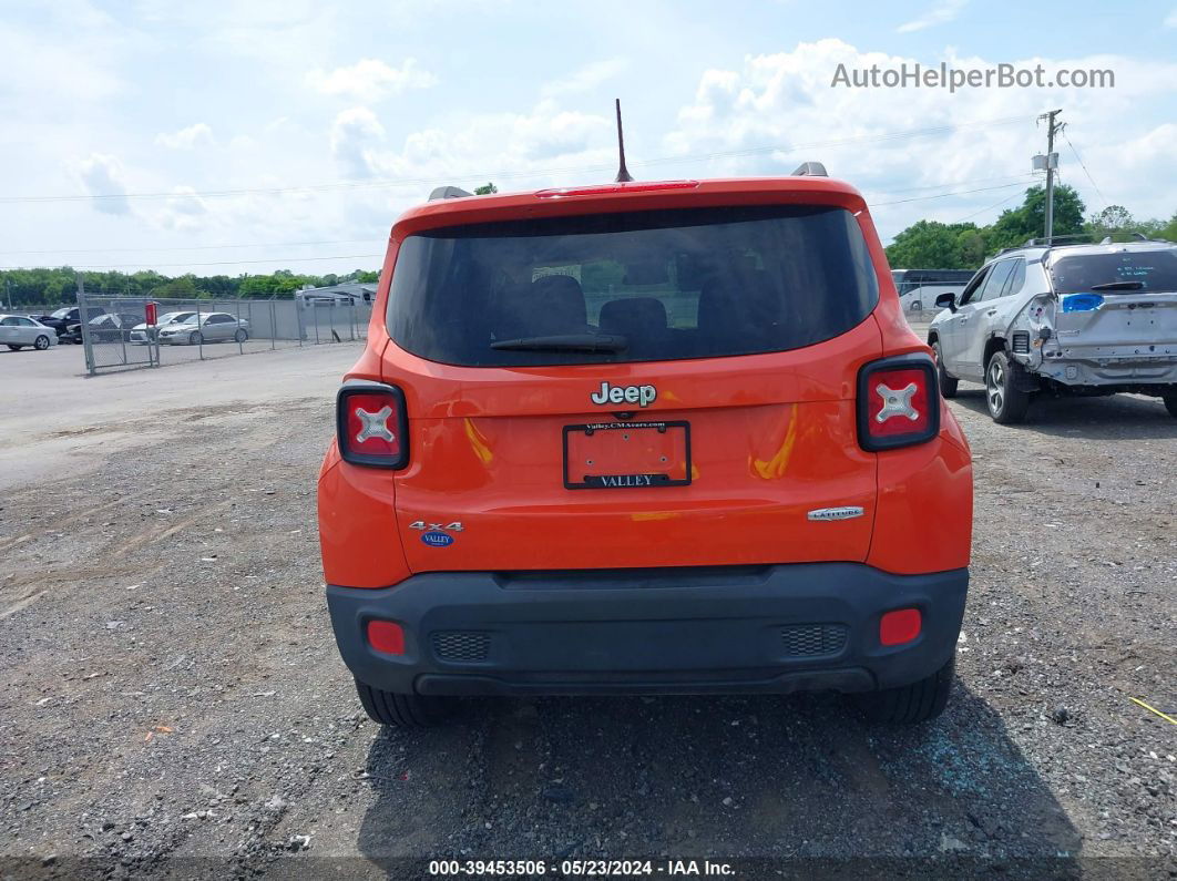 2017 Jeep Renegade Latitude 4x4 Orange vin: ZACCJBBB1HPG02271