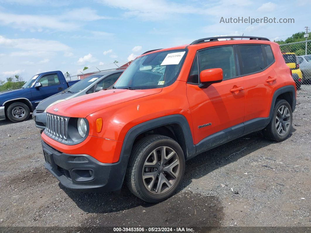 2017 Jeep Renegade Latitude 4x4 Orange vin: ZACCJBBB1HPG02271