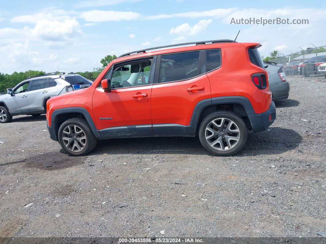 2017 Jeep Renegade Latitude 4x4 Orange vin: ZACCJBBB1HPG02271