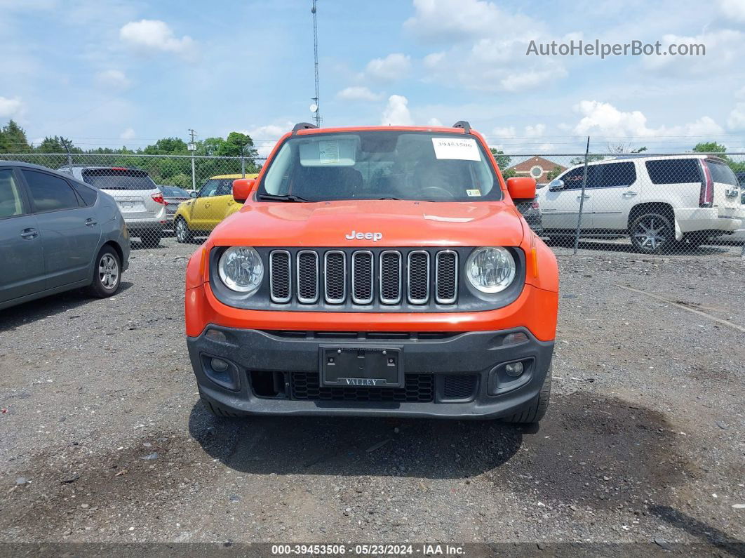 2017 Jeep Renegade Latitude 4x4 Orange vin: ZACCJBBB1HPG02271