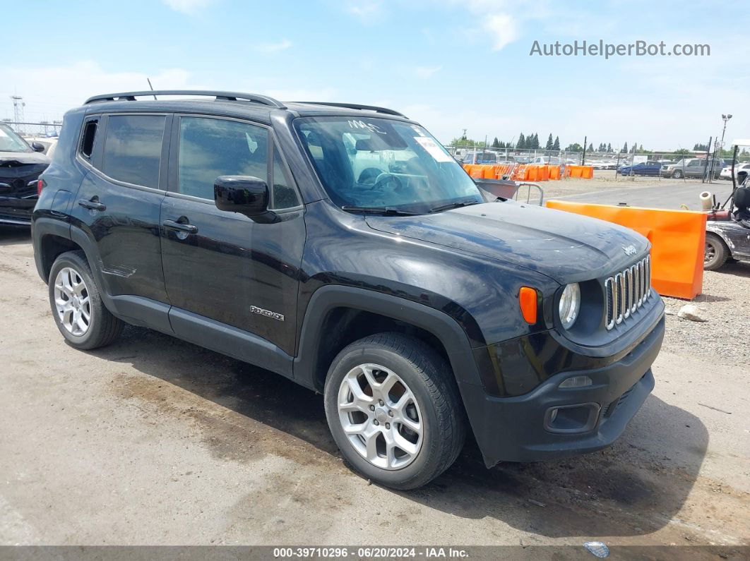 2017 Jeep Renegade Latitude 4x4 Black vin: ZACCJBBB1HPG32676