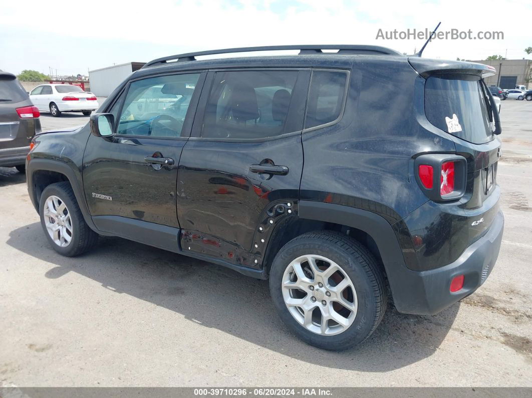 2017 Jeep Renegade Latitude 4x4 Black vin: ZACCJBBB1HPG32676