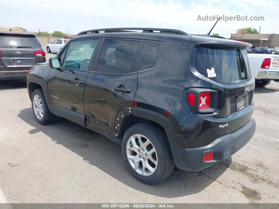 2017 Jeep Renegade Latitude 4x4 Black vin: ZACCJBBB1HPG32676