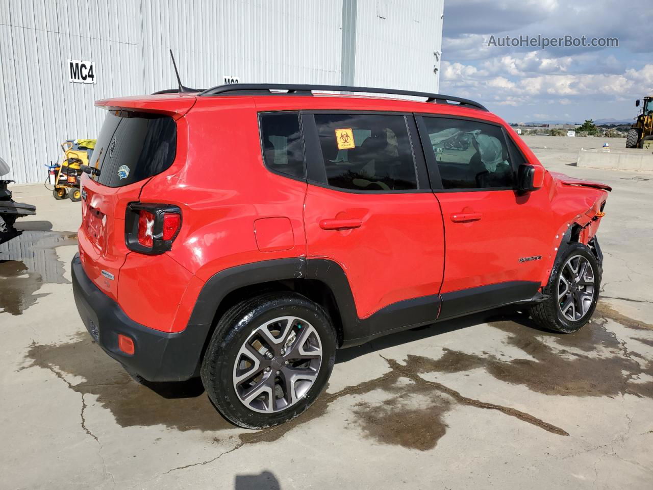 2018 Jeep Renegade Latitude Red vin: ZACCJBBB1JPG80944