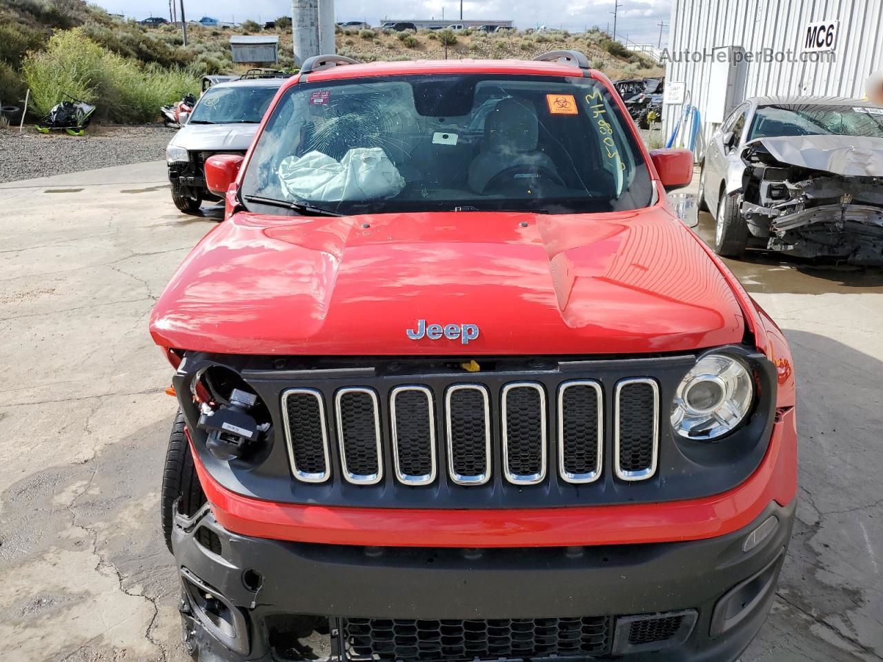 2018 Jeep Renegade Latitude Red vin: ZACCJBBB1JPG80944