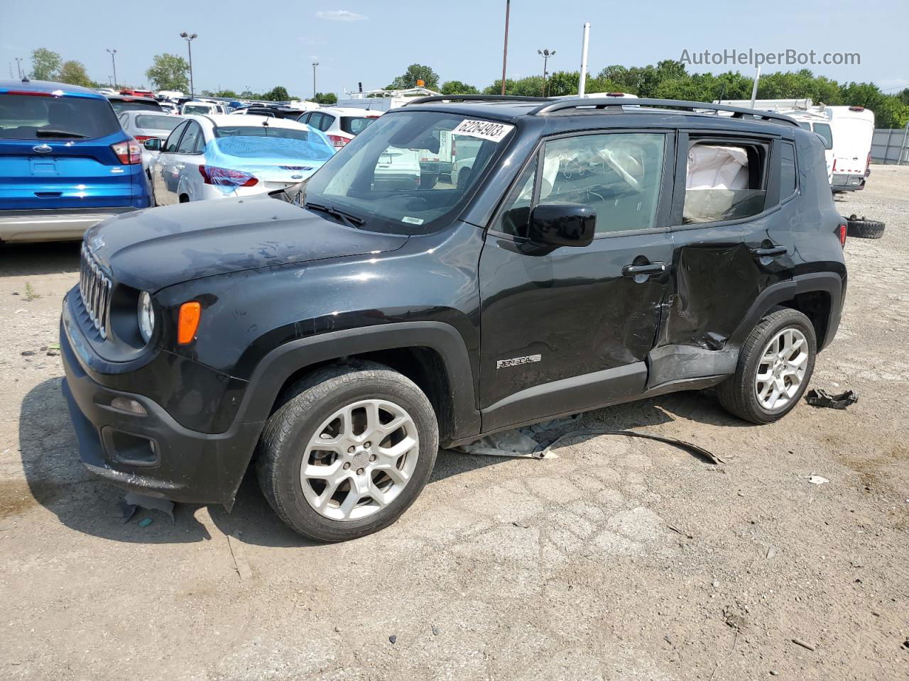 2018 Jeep Renegade Latitude Black vin: ZACCJBBB1JPG86761