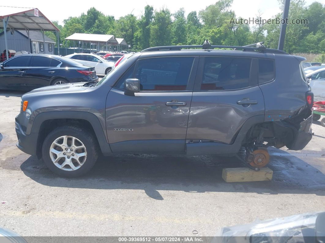 2018 Jeep Renegade Latitude 4x4 Gray vin: ZACCJBBB1JPG94116