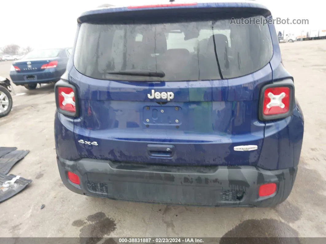 2018 Jeep Renegade Latitude 4x4 Blue vin: ZACCJBBB1JPH15675