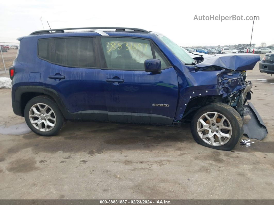 2018 Jeep Renegade Latitude 4x4 Blue vin: ZACCJBBB1JPH15675