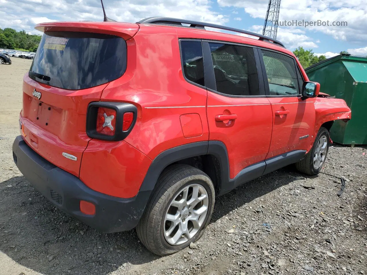 2018 Jeep Renegade Latitude Красный vin: ZACCJBBB1JPJ39289