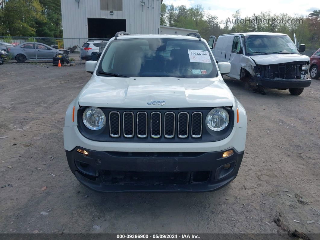 2017 Jeep Renegade Latitude 4x4 White vin: ZACCJBBB2HPE81072