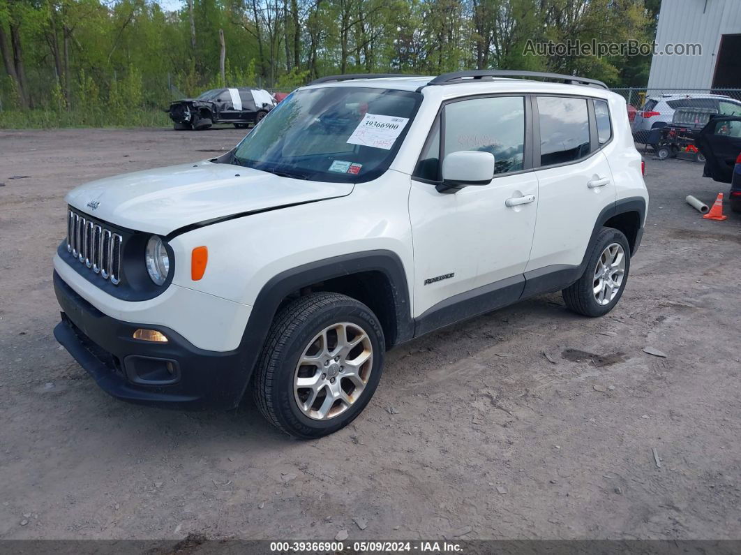 2017 Jeep Renegade Latitude 4x4 White vin: ZACCJBBB2HPE81072