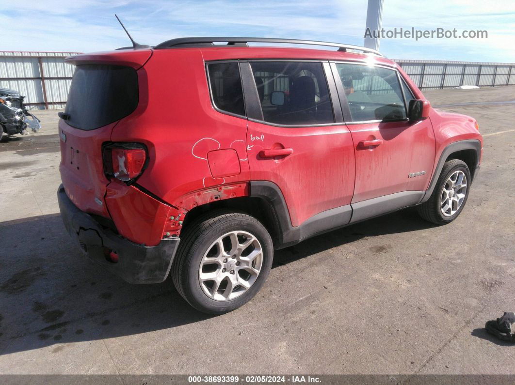 2017 Jeep Renegade Latitude 4x4 Red vin: ZACCJBBB2HPF28228