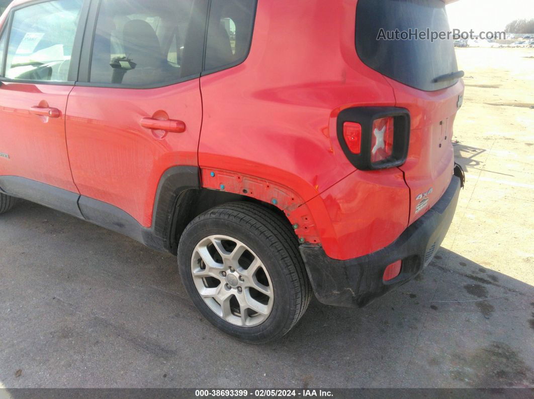 2017 Jeep Renegade Latitude 4x4 Red vin: ZACCJBBB2HPF28228