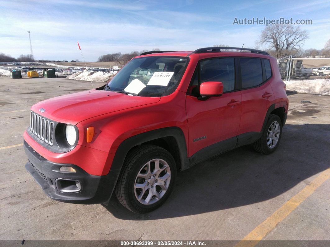 2017 Jeep Renegade Latitude 4x4 Red vin: ZACCJBBB2HPF28228