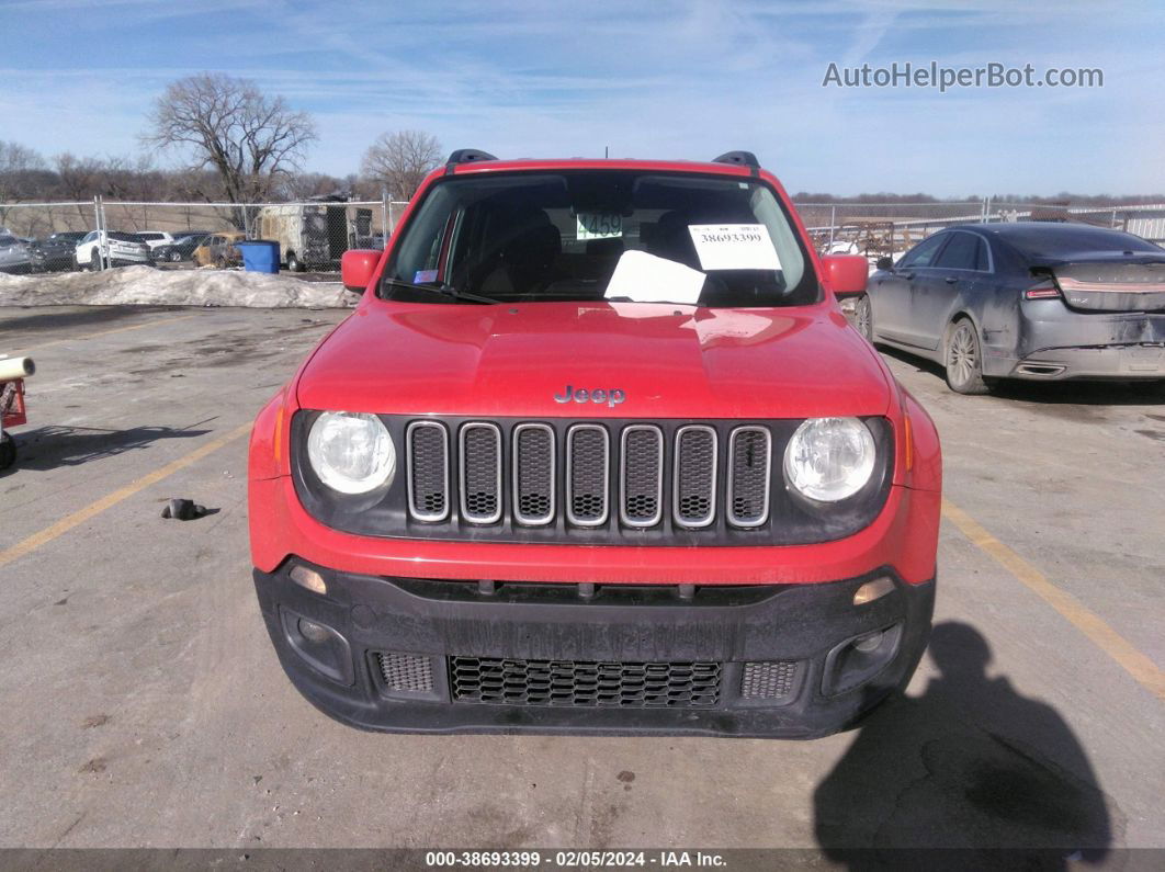 2017 Jeep Renegade Latitude 4x4 Red vin: ZACCJBBB2HPF28228