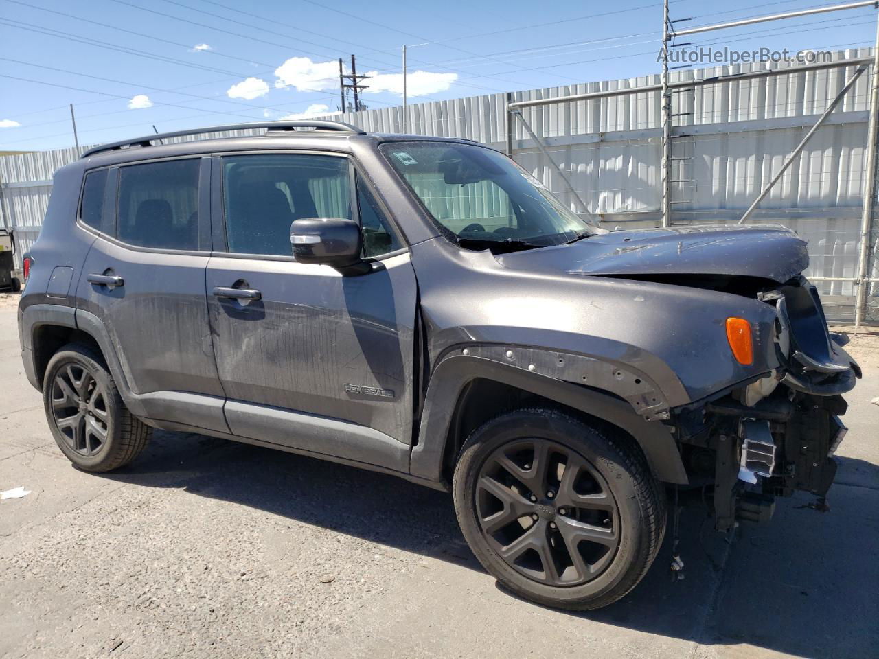 2017 Jeep Renegade Latitude Charcoal vin: ZACCJBBB2HPF83844