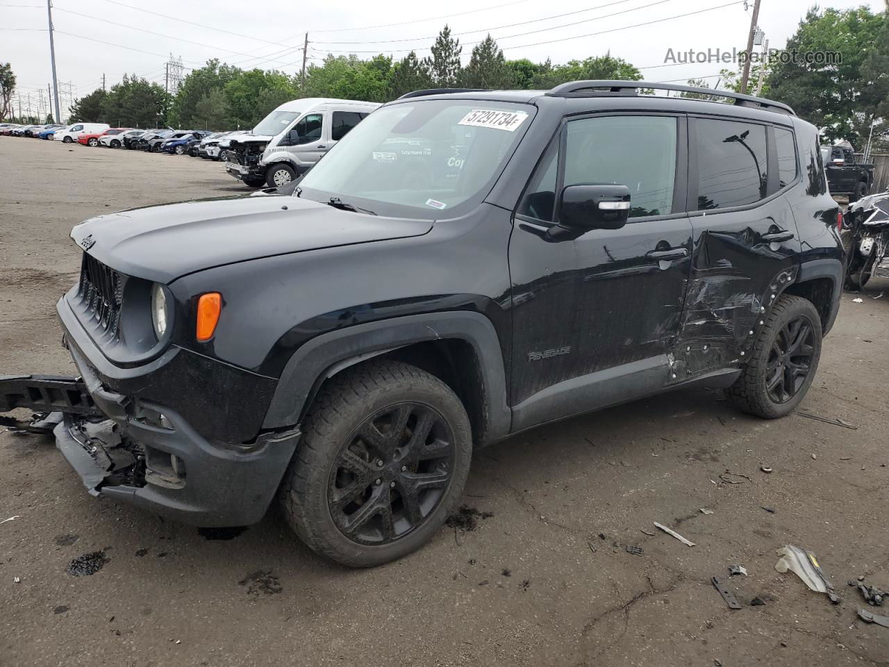 2017 Jeep Renegade Latitude Black vin: ZACCJBBB2HPG00495