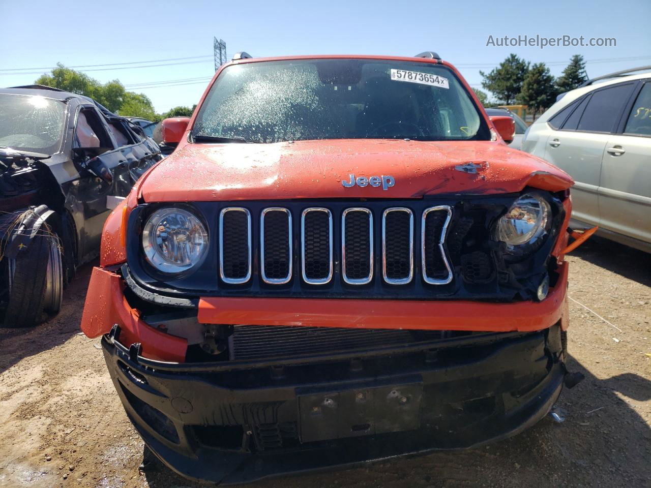 2017 Jeep Renegade Latitude Orange vin: ZACCJBBB2HPG34162