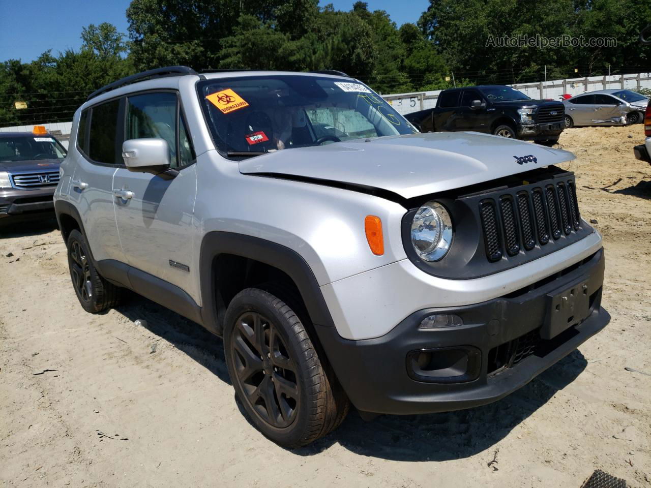 2018 Jeep Renegade Latitude Silver vin: ZACCJBBB2JPH40584