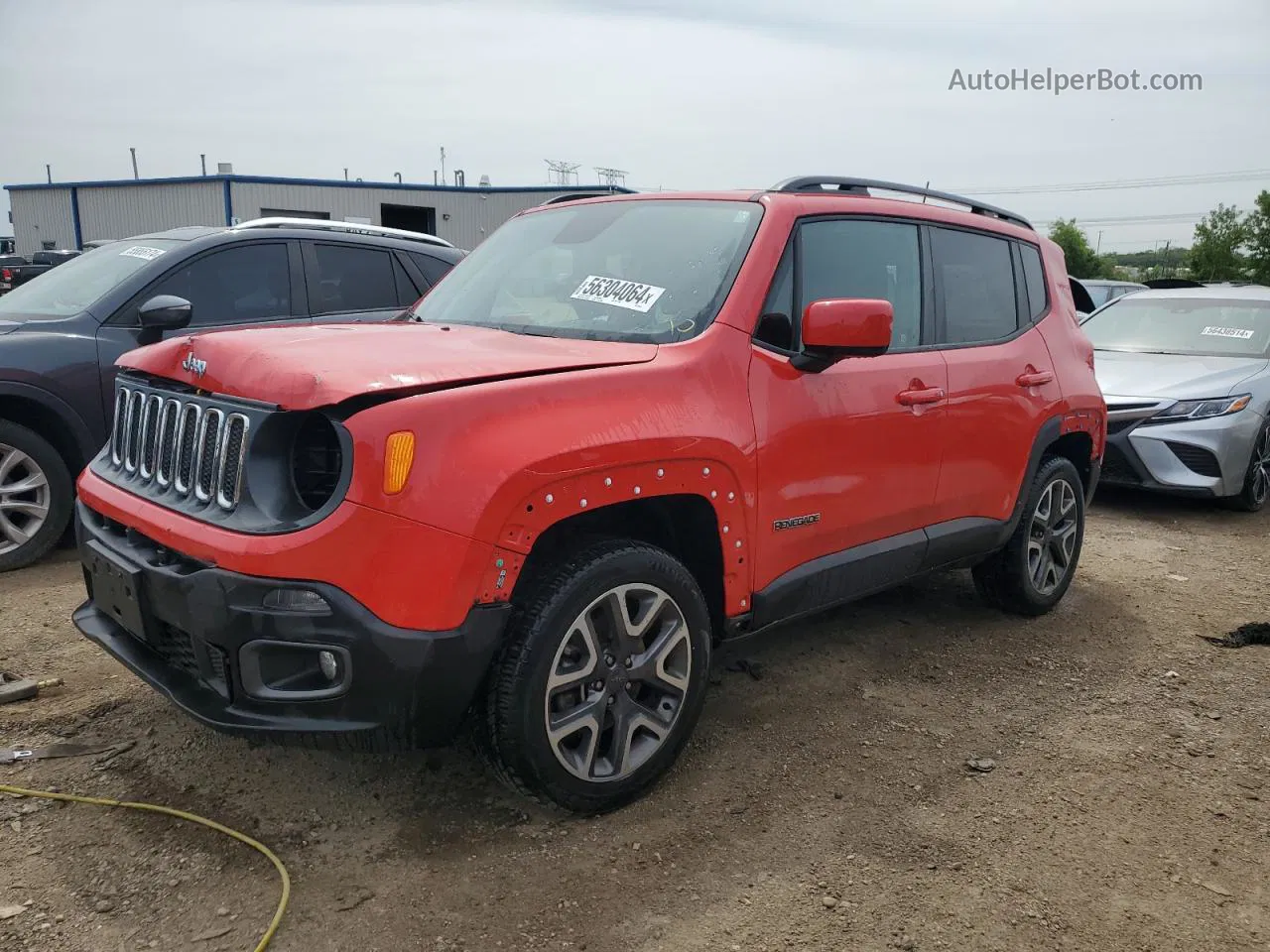 2018 Jeep Renegade Latitude Красный vin: ZACCJBBB2JPJ28902