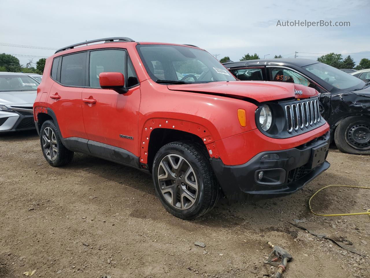 2018 Jeep Renegade Latitude Красный vin: ZACCJBBB2JPJ28902