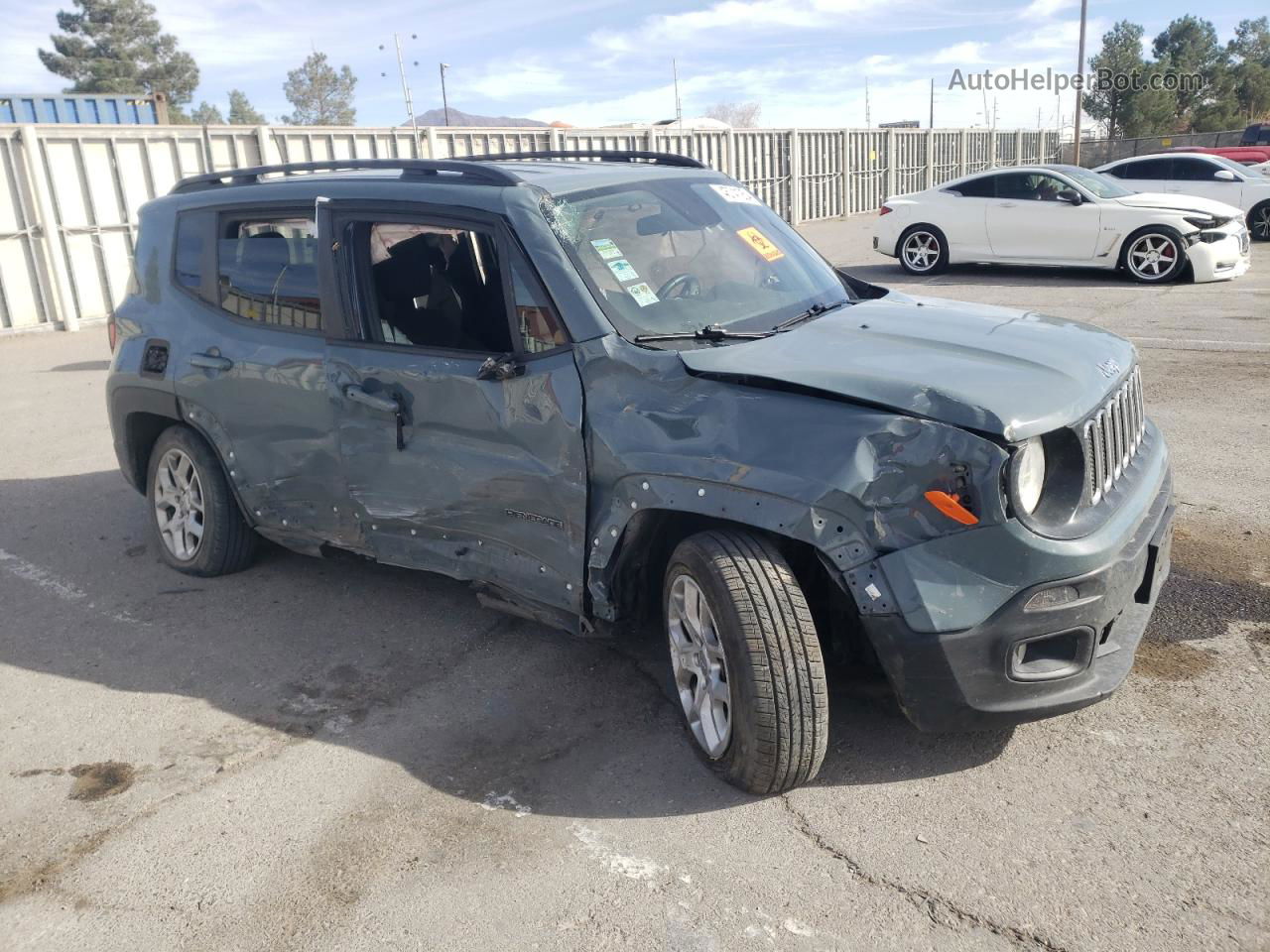 2018 Jeep Renegade Latitude Gray vin: ZACCJBBB2JPJ36272