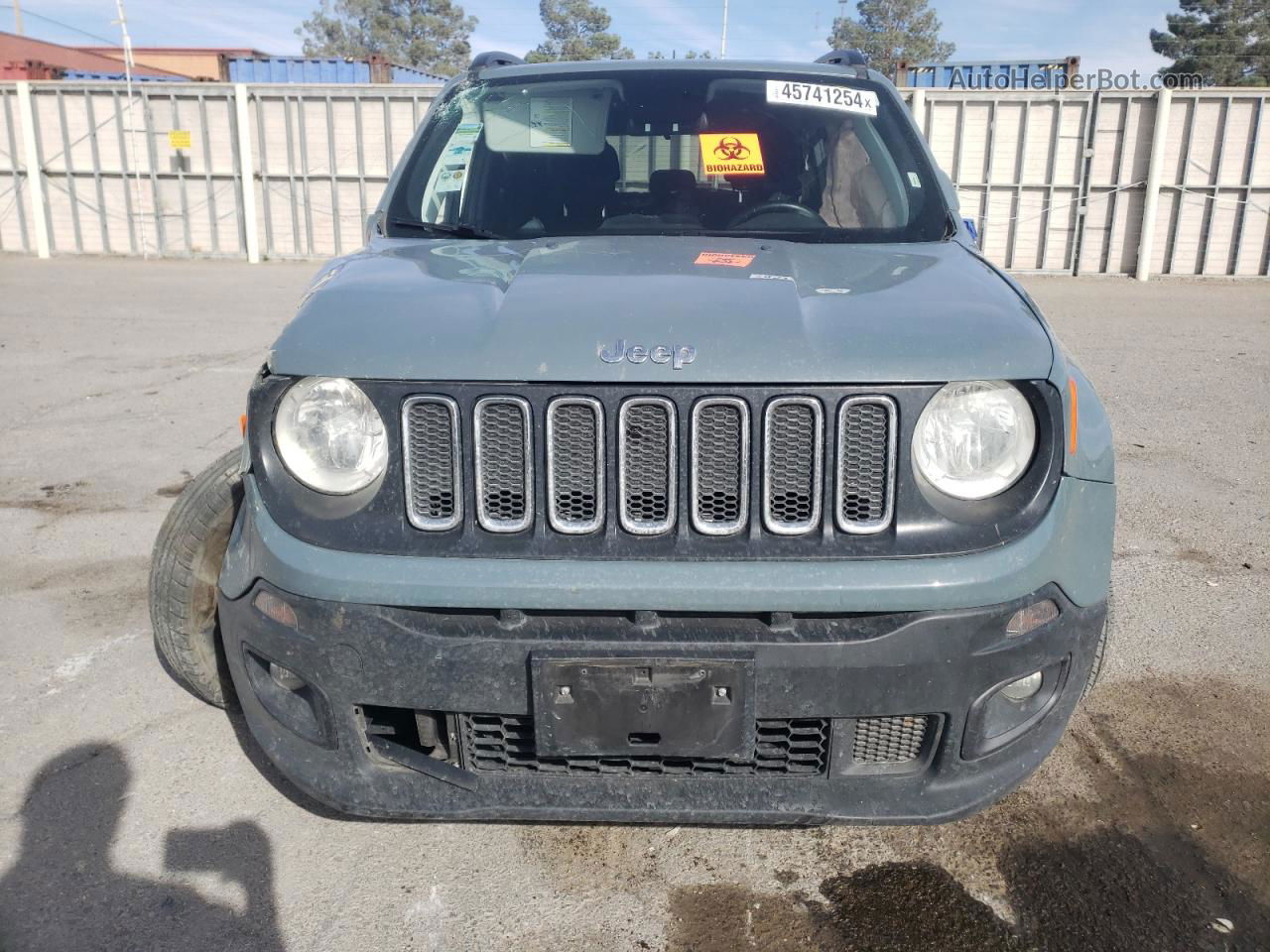 2018 Jeep Renegade Latitude Gray vin: ZACCJBBB2JPJ36272