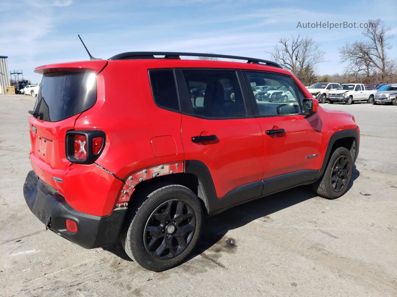 2017 Jeep Renegade Latitude Красный vin: ZACCJBBB3HPF39271