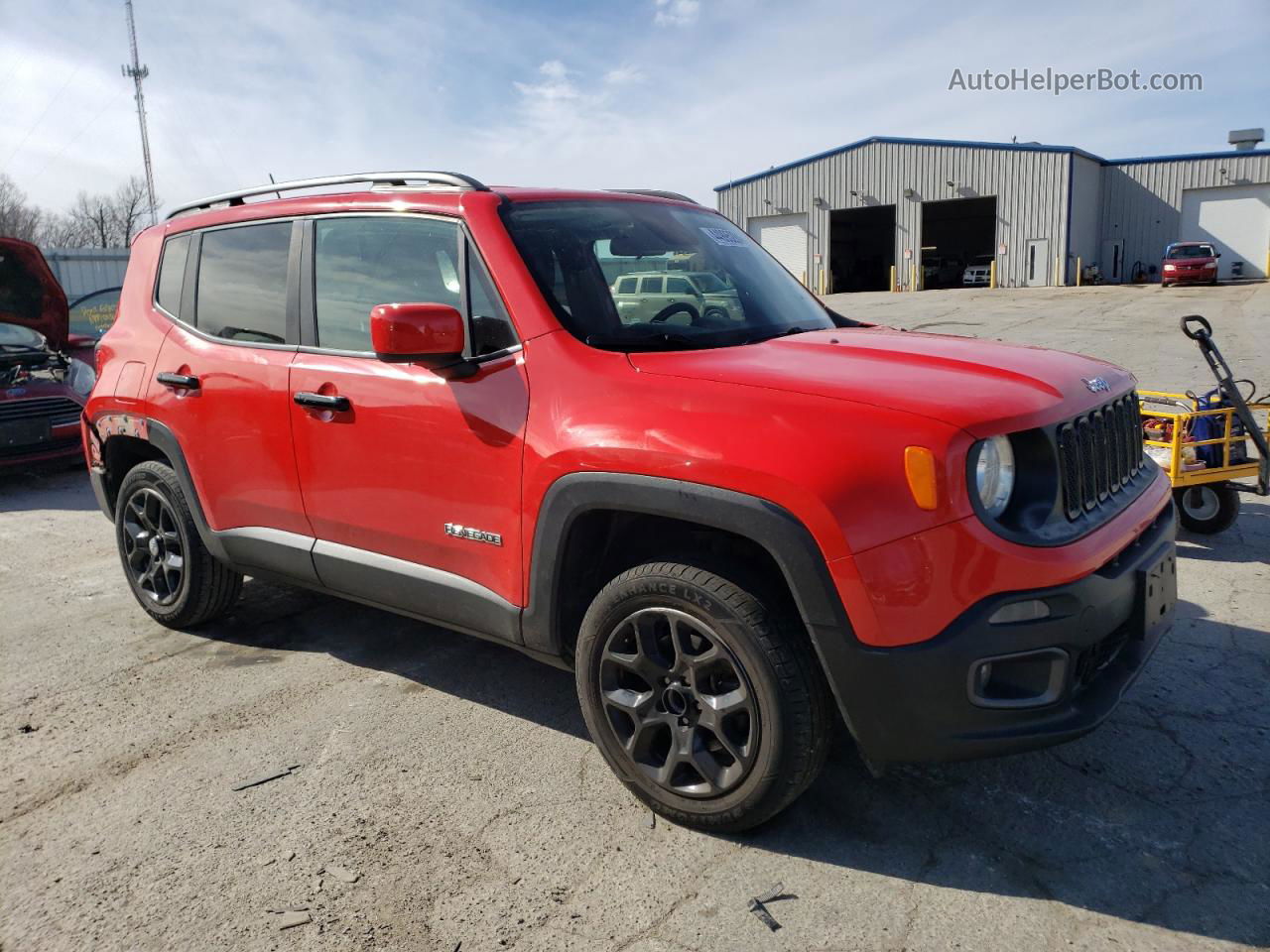 2017 Jeep Renegade Latitude Red vin: ZACCJBBB3HPF39271