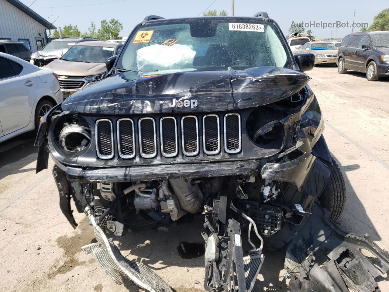 2017 Jeep Renegade Latitude Черный vin: ZACCJBBB3HPG32386