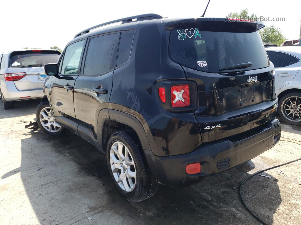 2017 Jeep Renegade Latitude Black vin: ZACCJBBB3HPG32386