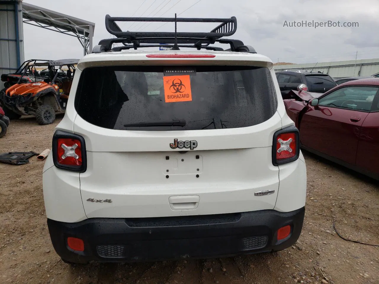 2018 Jeep Renegade Latitude White vin: ZACCJBBB3JPH17122