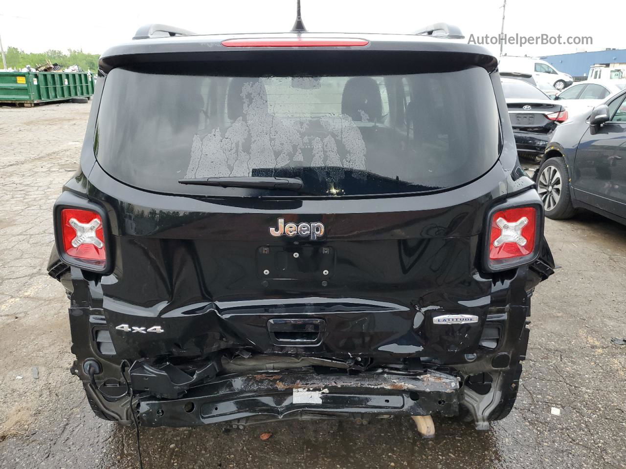 2018 Jeep Renegade Latitude Black vin: ZACCJBBB4JPG76709