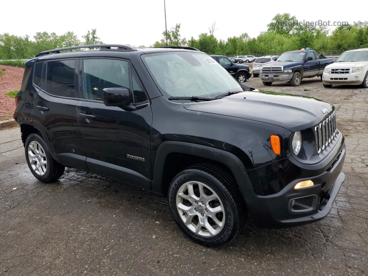 2018 Jeep Renegade Latitude Black vin: ZACCJBBB4JPG76709