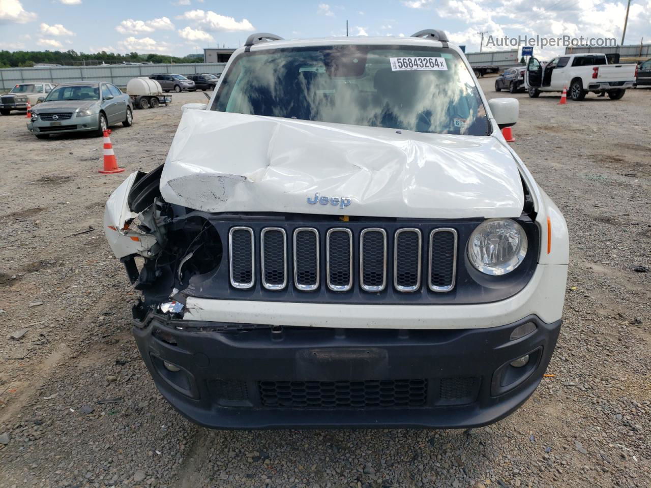 2018 Jeep Renegade Latitude White vin: ZACCJBBB4JPH74610