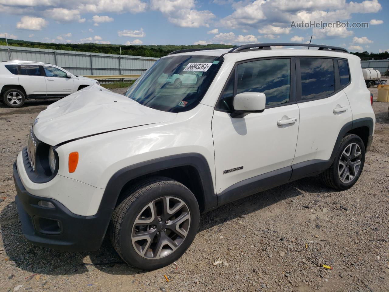 2018 Jeep Renegade Latitude White vin: ZACCJBBB4JPH74610