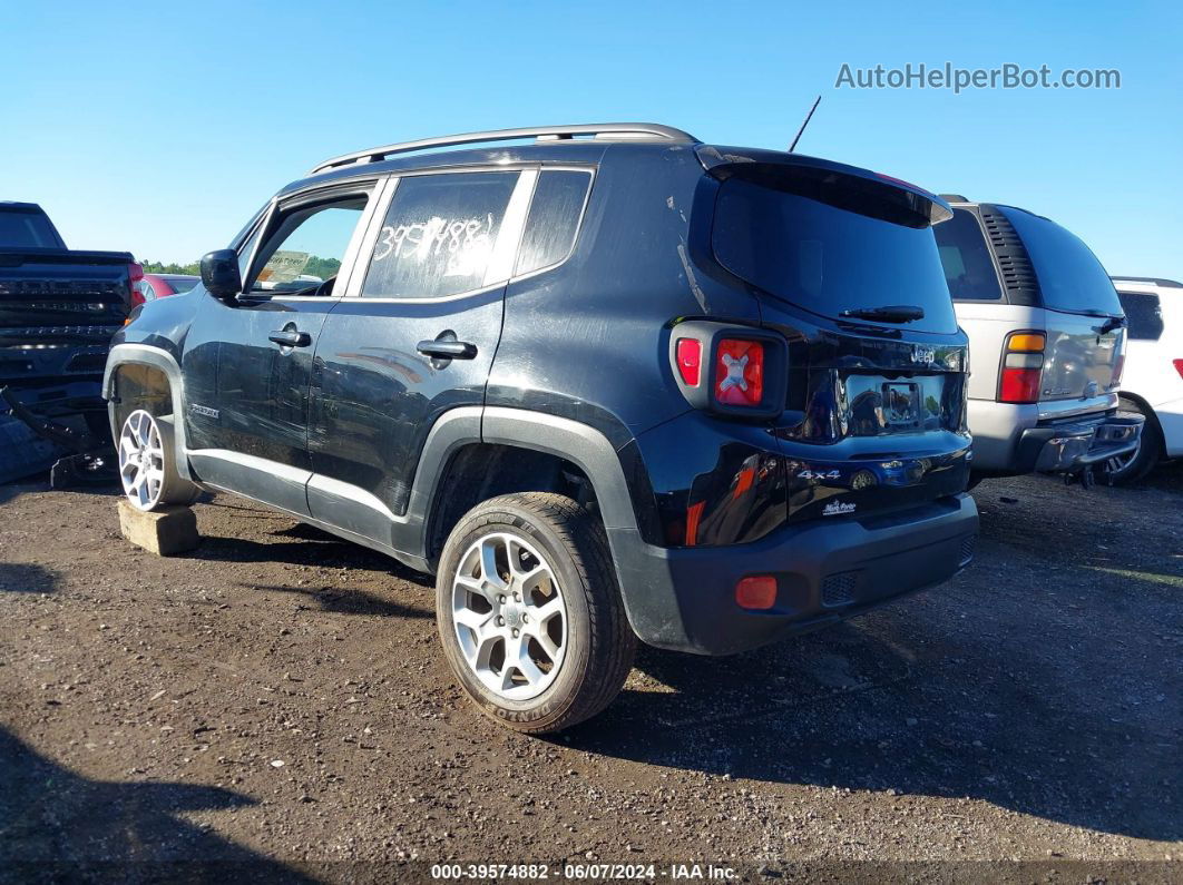 2017 Jeep Renegade Latitude 4x4 Black vin: ZACCJBBB5HPE93281