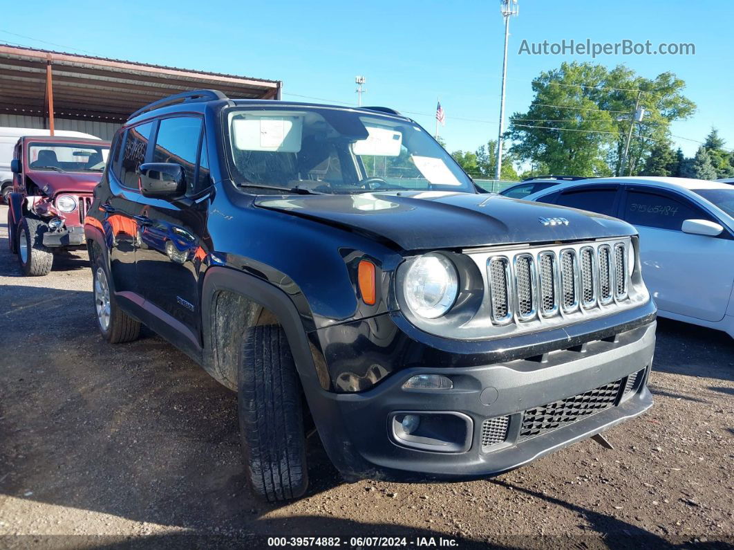 2017 Jeep Renegade Latitude 4x4 Black vin: ZACCJBBB5HPE93281