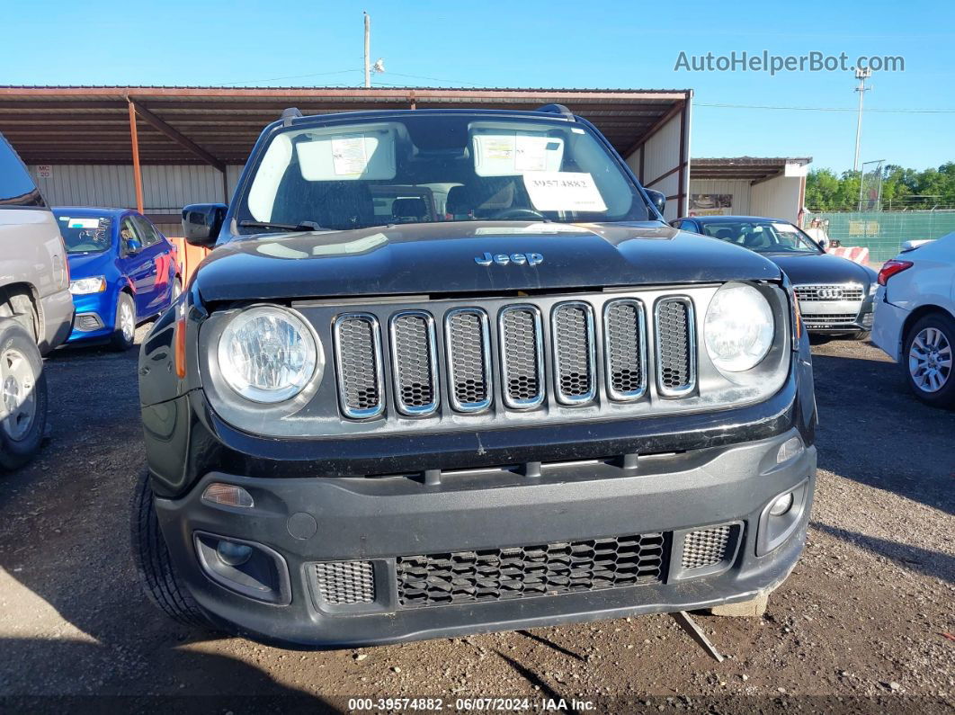 2017 Jeep Renegade Latitude 4x4 Black vin: ZACCJBBB5HPE93281