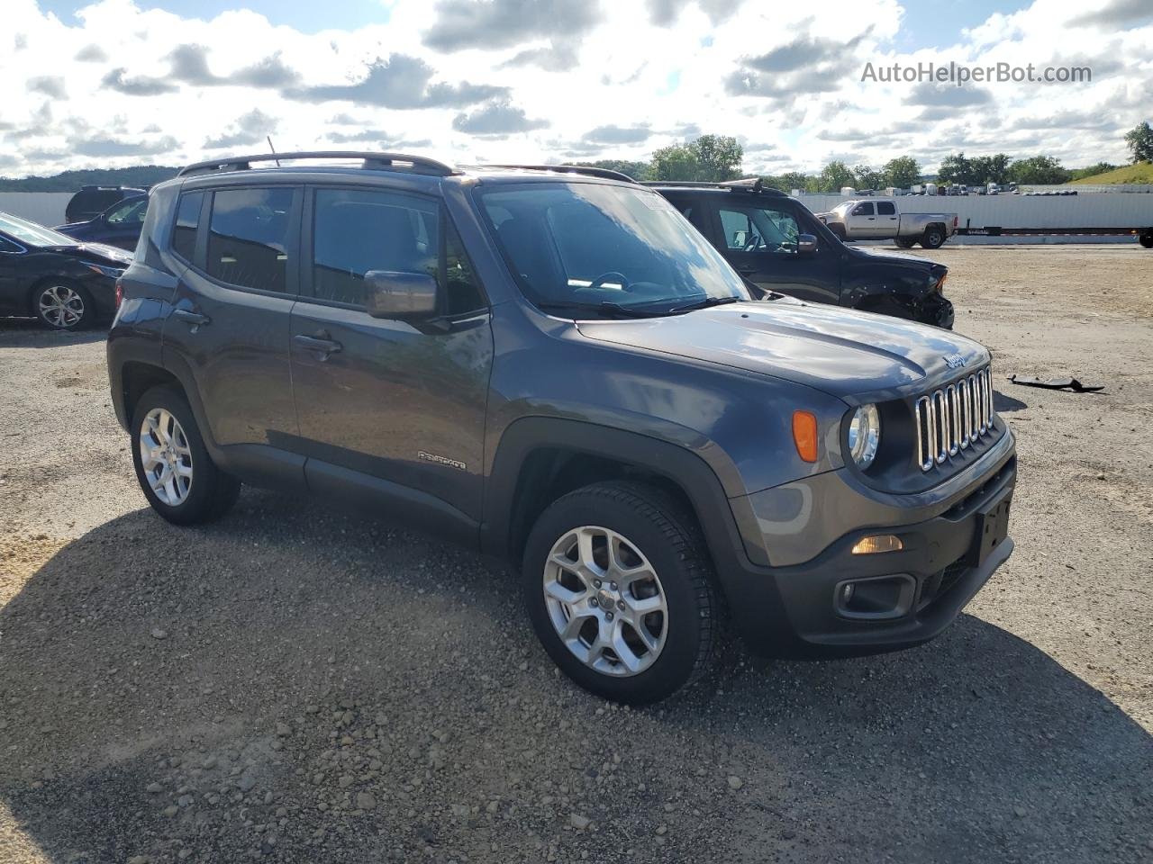 2017 Jeep Renegade Latitude Серый vin: ZACCJBBB5HPF44004