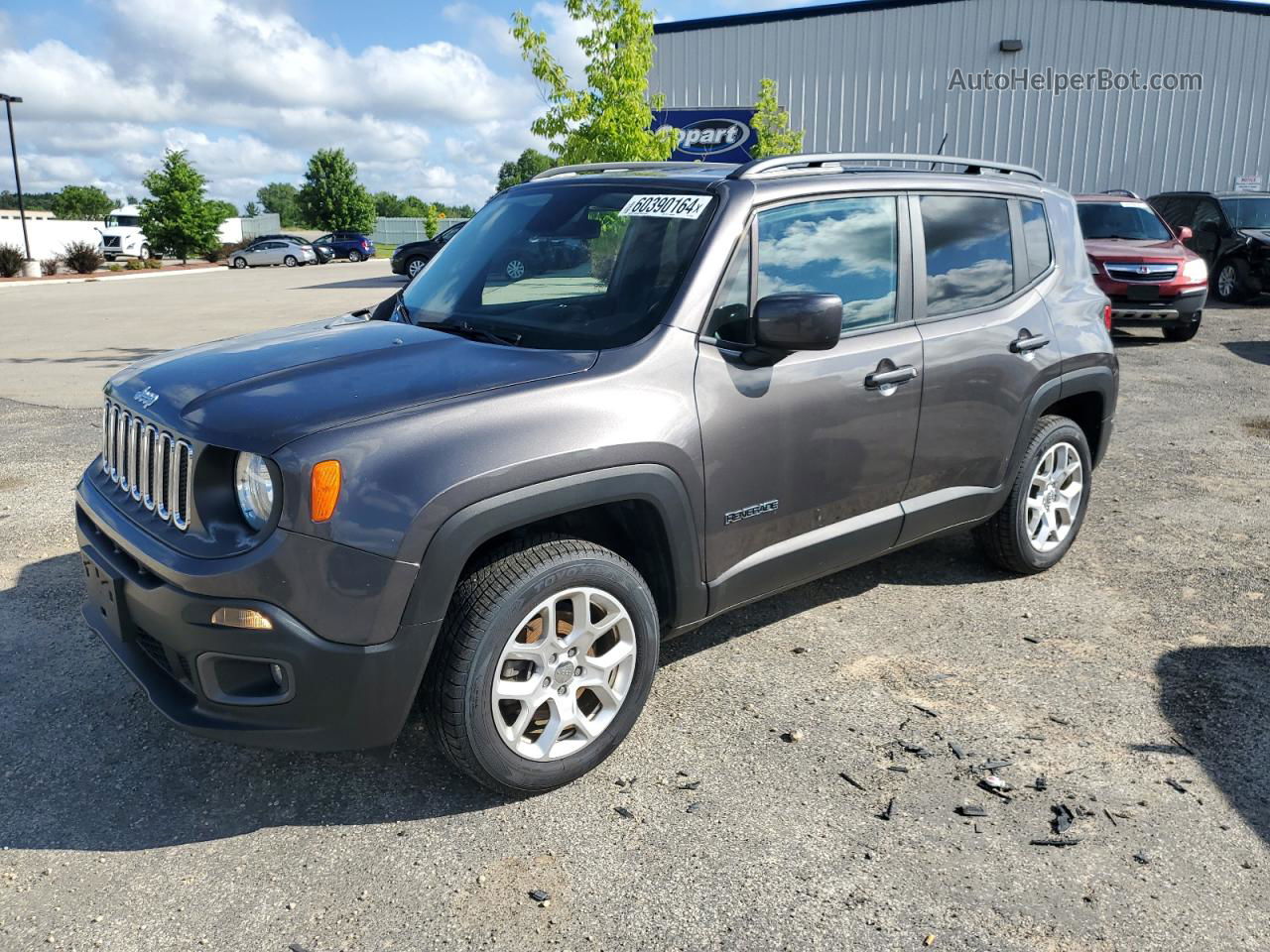 2017 Jeep Renegade Latitude Gray vin: ZACCJBBB5HPF44004