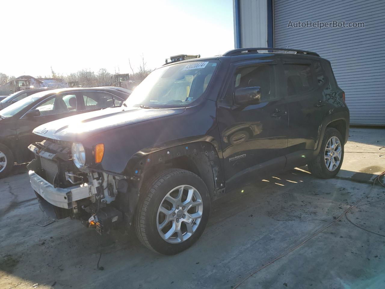 2017 Jeep Renegade Latitude Черный vin: ZACCJBBB5HPG59069