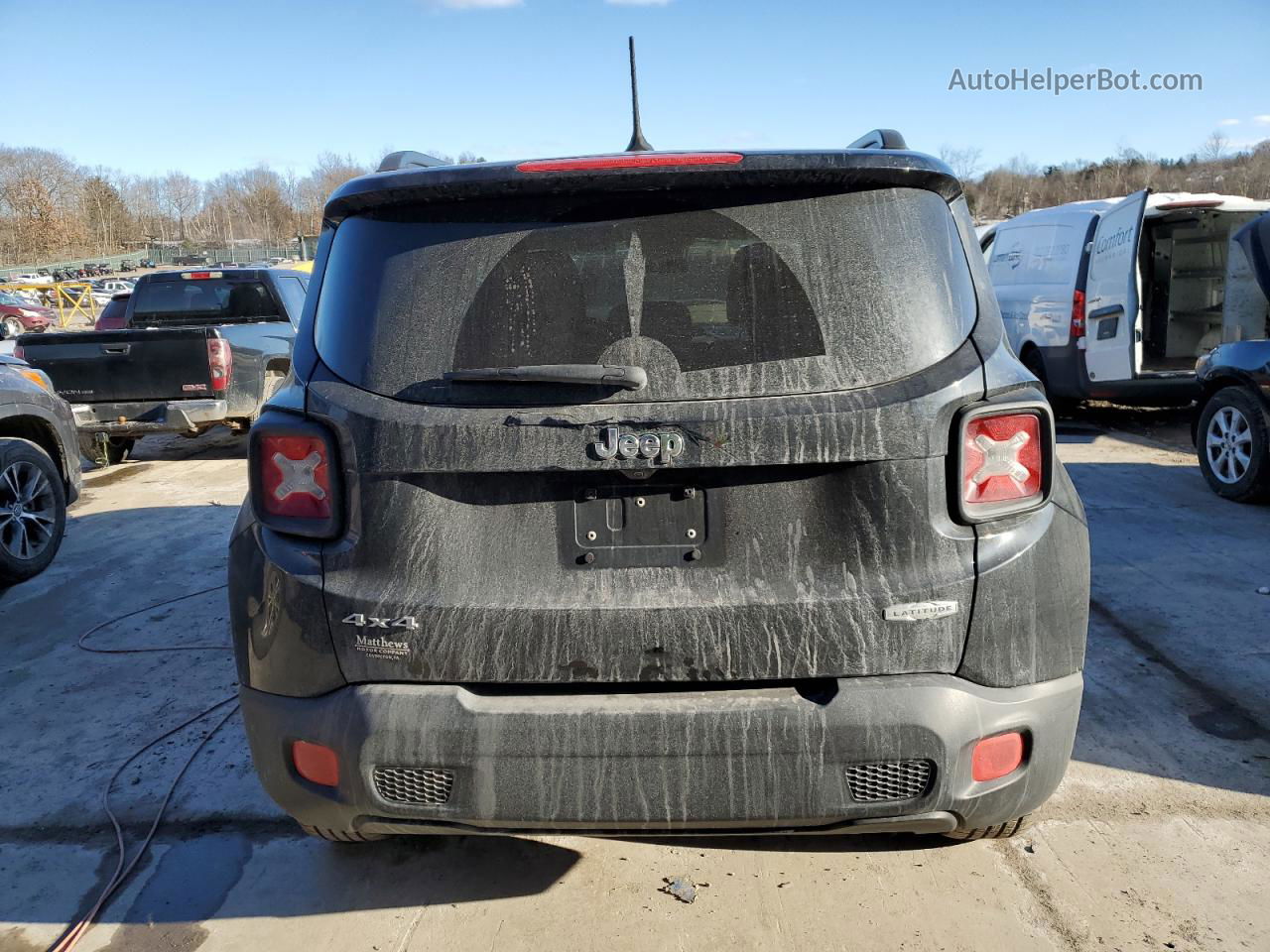 2017 Jeep Renegade Latitude Черный vin: ZACCJBBB5HPG59069